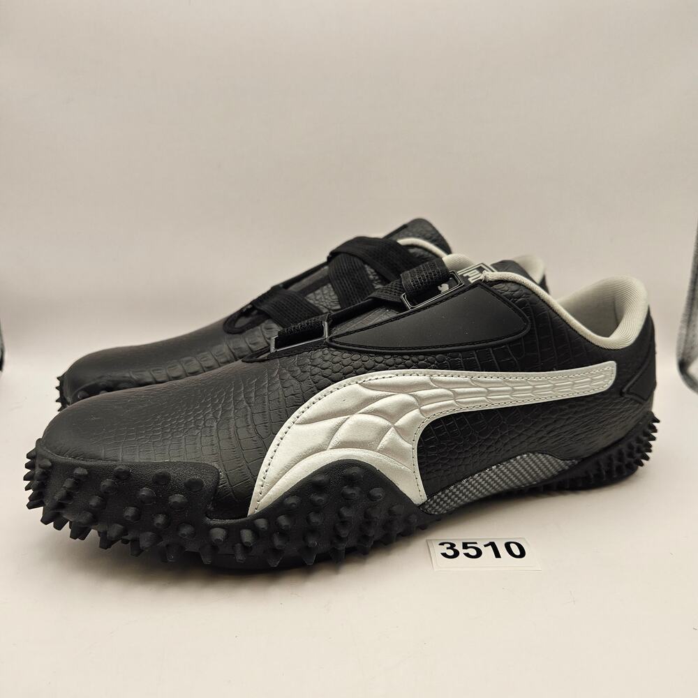 PUMA X A$AP ROCKY MEN'S 10 BLACK CROC MOSTRO 404408-01 SILVER CARBON NWOB - Picture 1 of 6